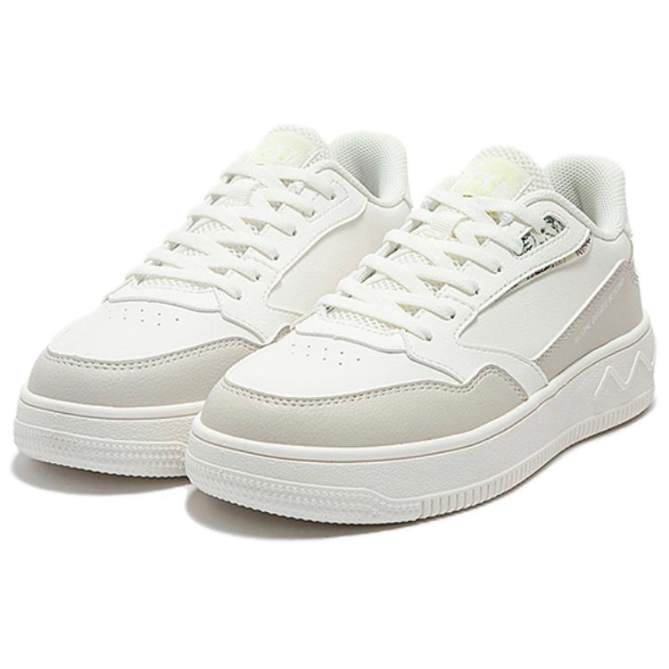 361° Anti-Slip Wear-Resistant Low-Top Skateboard Shoes Women's Feather White Oat Milk купить в интернет-магазине Yoocart с быстрой доставкой по России.