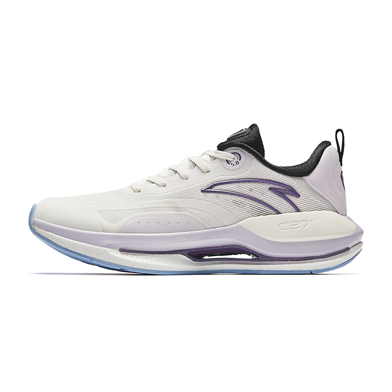 Anta Running Collection Anti-Slip Wear-Resistant Low-Top Casual Running Shoes Women's White Purple