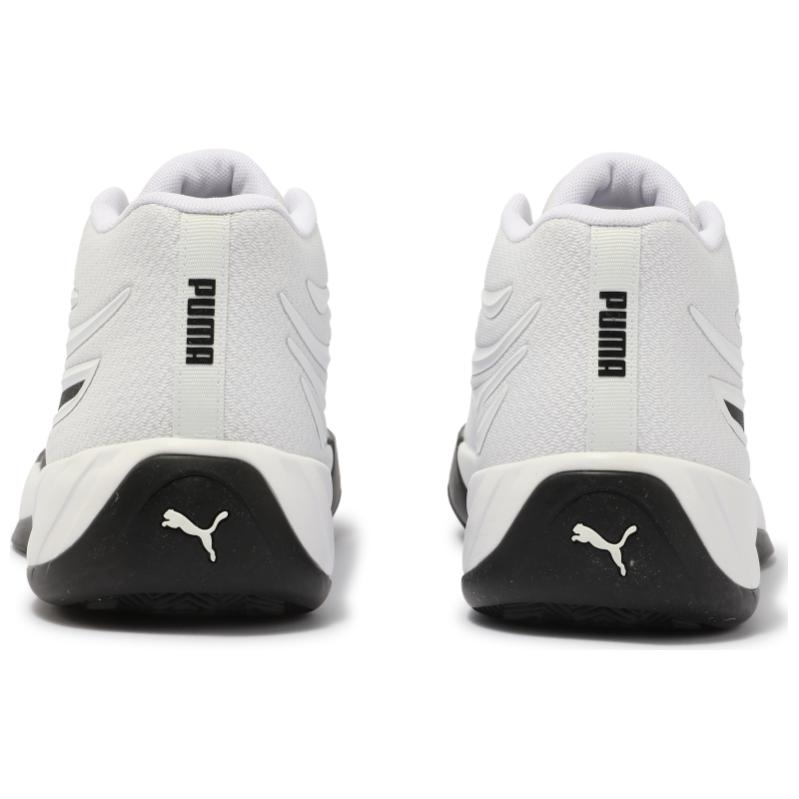 PUMA Court Anti Slip Wear Resistant Mid Top Basketball Shoes Unisex White Black купить в интернет-магазине Yoocart с быстрой доставкой по России.