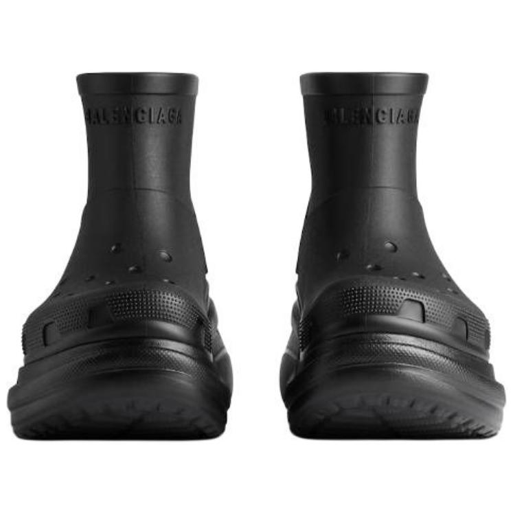 Balenciaga X Crocs Logo Embossed Ankle Boots Women's