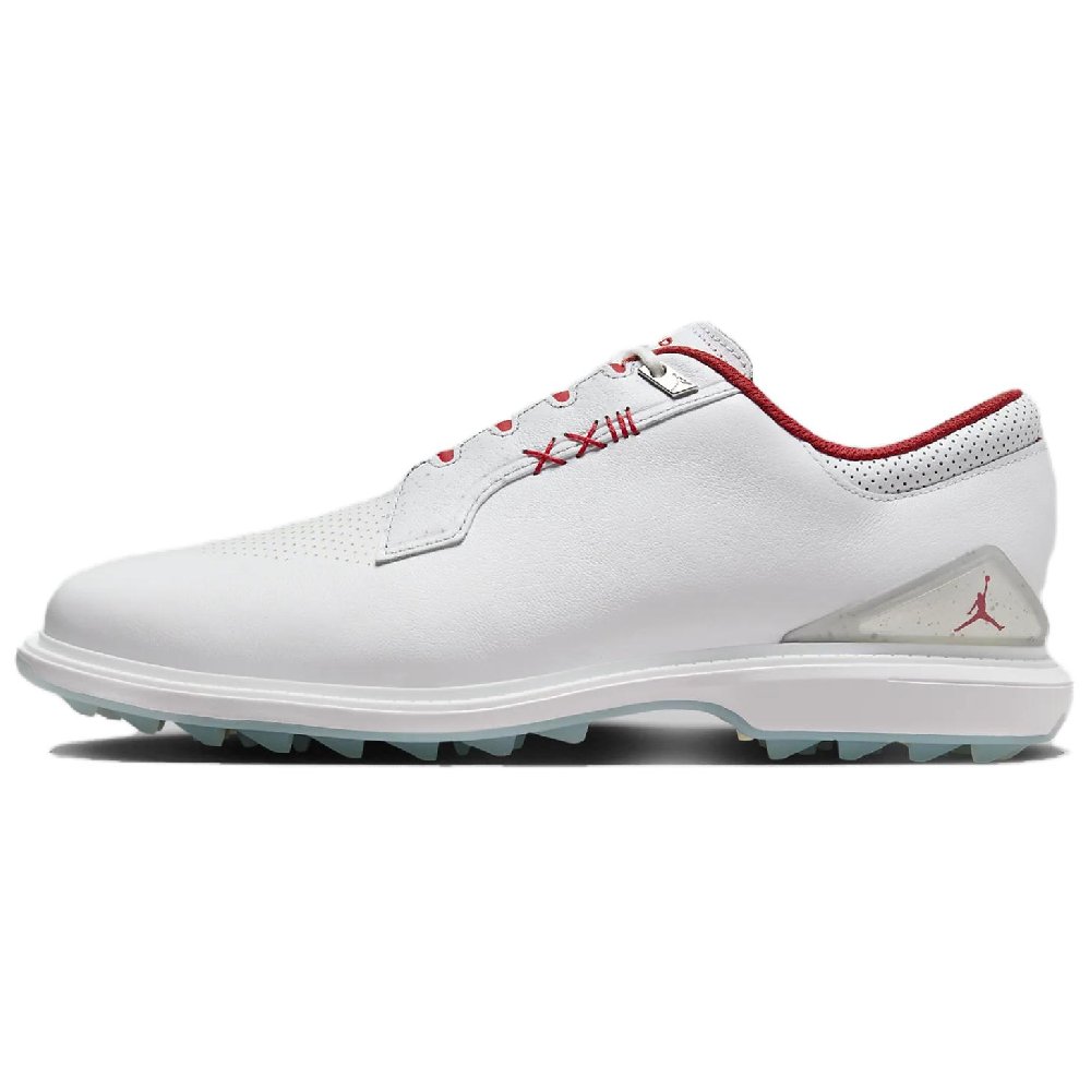 JORDAN Adg 5 White Metallic Silver Blue Tint Fire Red
