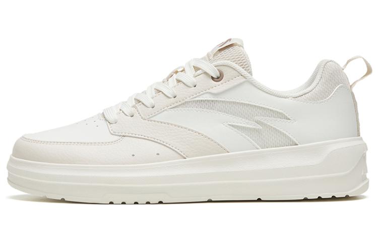 Anta Life Collection Slip-Resistant Lightweight Wear-Resistant Low-Top Skateboard Shoes Women's White Gray