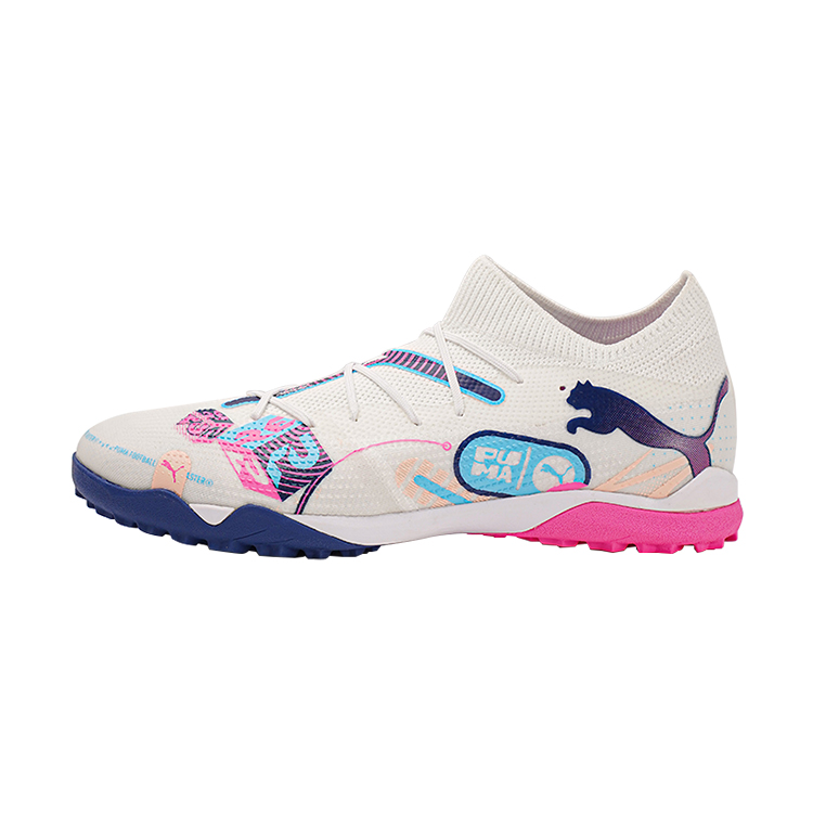 PUMA Future 7 Match Volume Up Tf 'White Luminous Blue Pink'