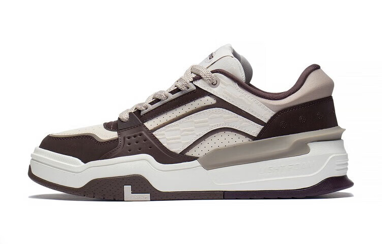 LiNing Samchen Canchun Low Top Skateboard Shoes Men's Taupe
