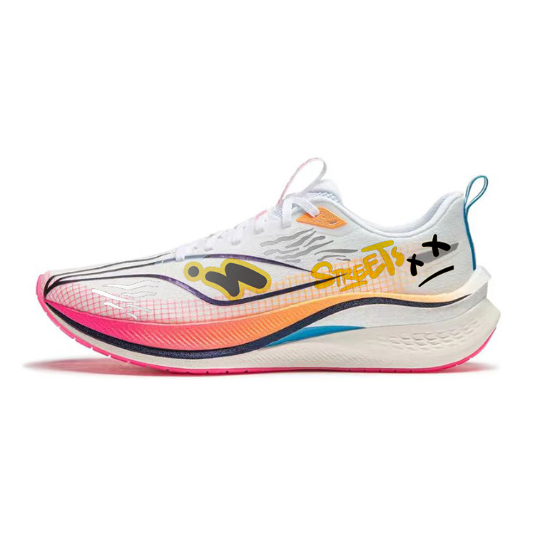 LiNing Red Hare 7 Pro Cushioning Breathable Rebound Low-Top Casual Running Shoes Men's White Yellow Black