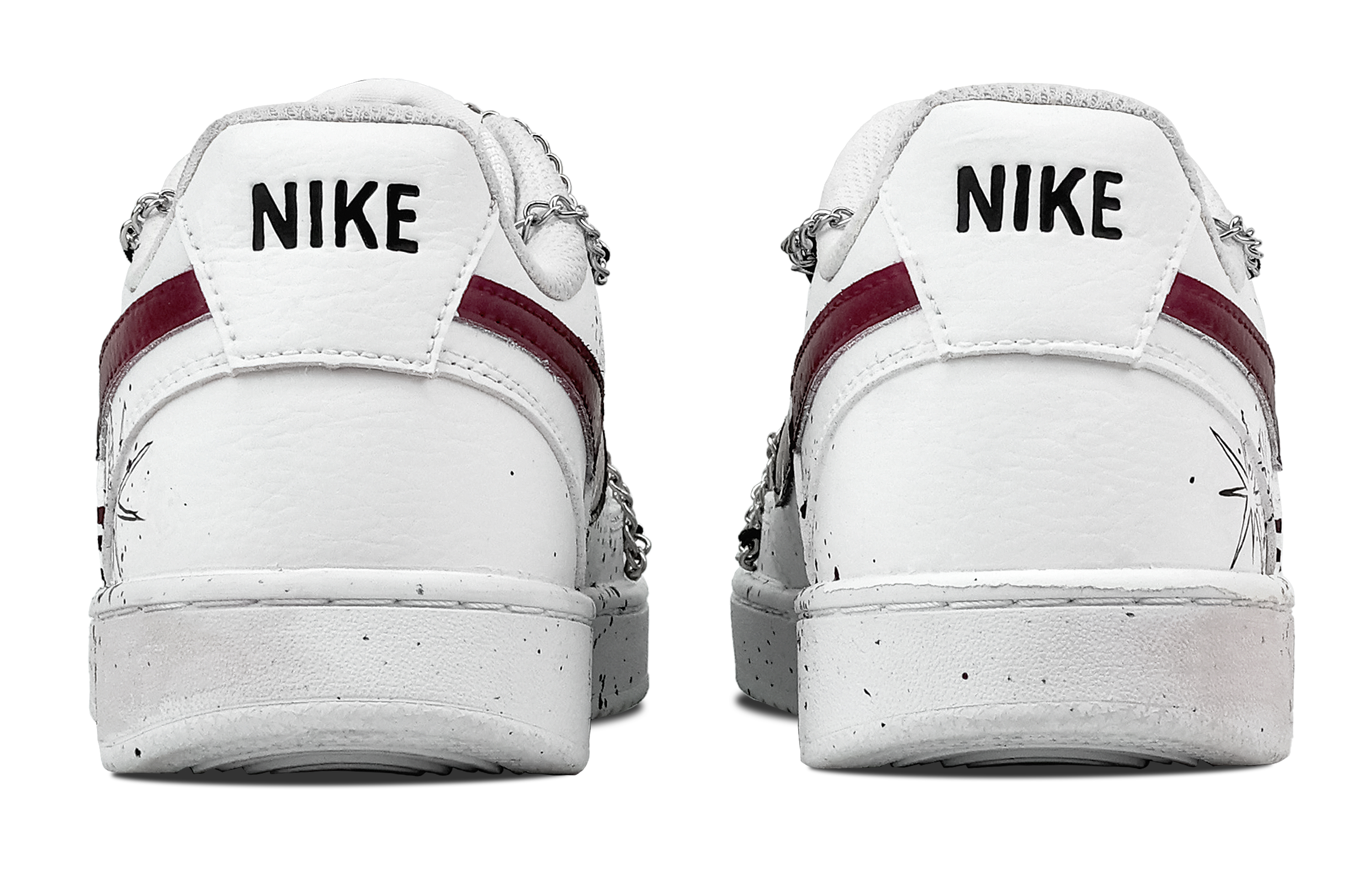 Nike Court Vision 1 Musical Note Heart Box Anti Slip Wear Resistant Low Top Skateboard Shoes Men's Black White Red купить в интернет-магазине Yoocart с быстрой доставкой по России.