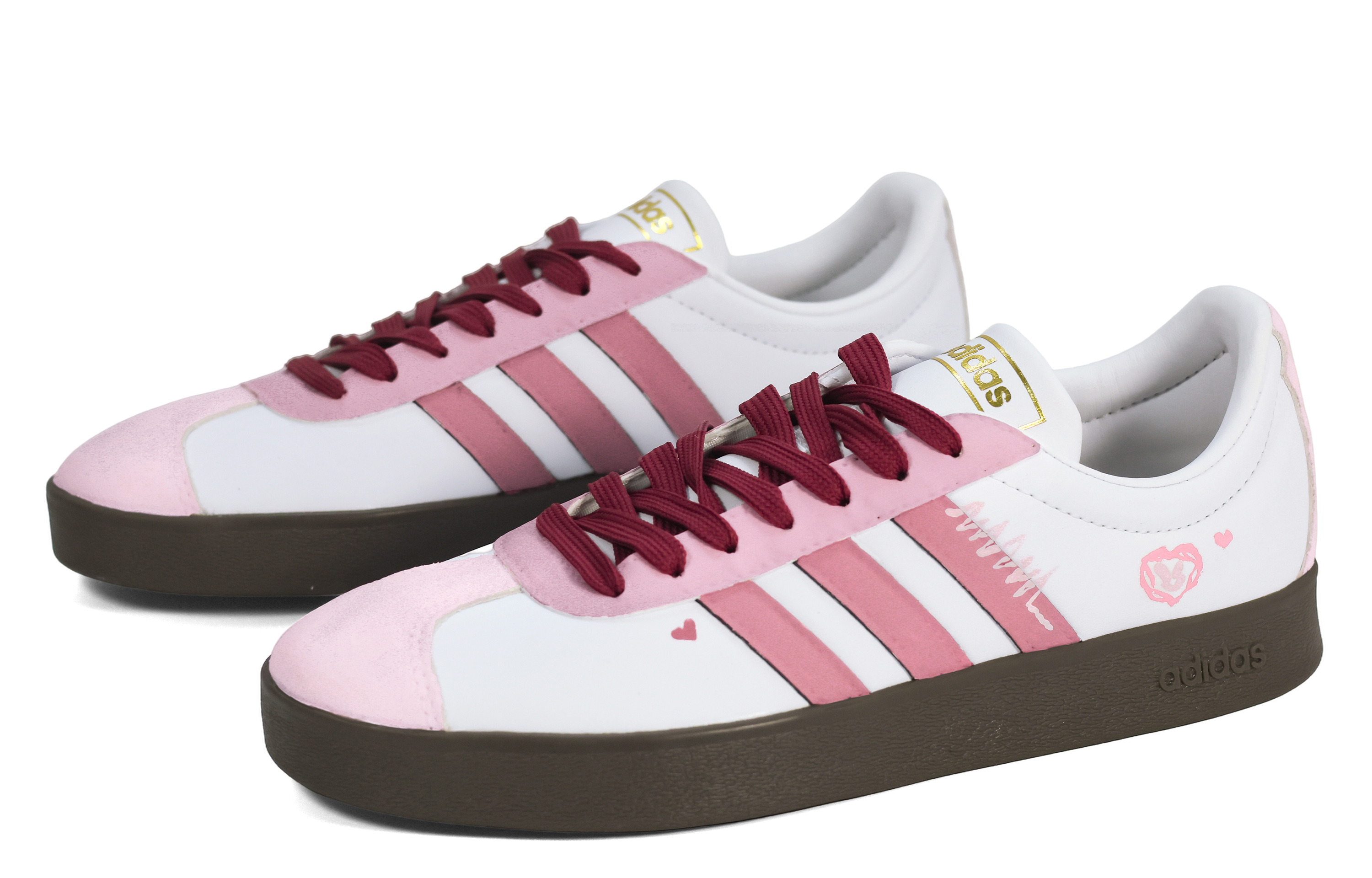 Adidas Neo VL Court 2.0 Kelu, Berry Story Anti Slip Wear Resistant Low Top Skateboard Shoes Unisex White Pink купить в интернет-магазине Yoocart с быстрой доставкой по России.