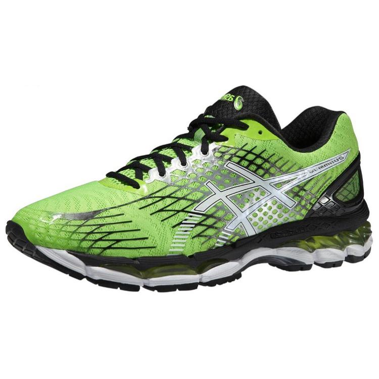 Asics GEL Nimbus 17 Abrasion Resistant Low Top Running Shoes Men's Green White