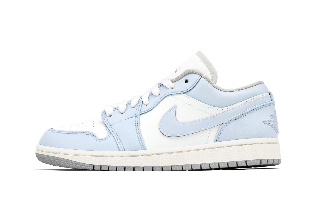 Jordan Air Jordan 1 Blue Context Shock Absorbers Low Top Vintage Basketball Shoes Women's Blue White