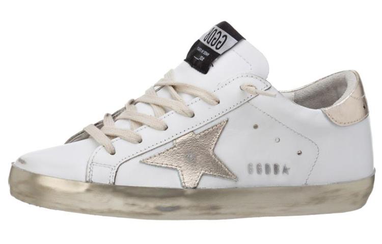 Golden Goose Super Star White Gold Sparkle Women's