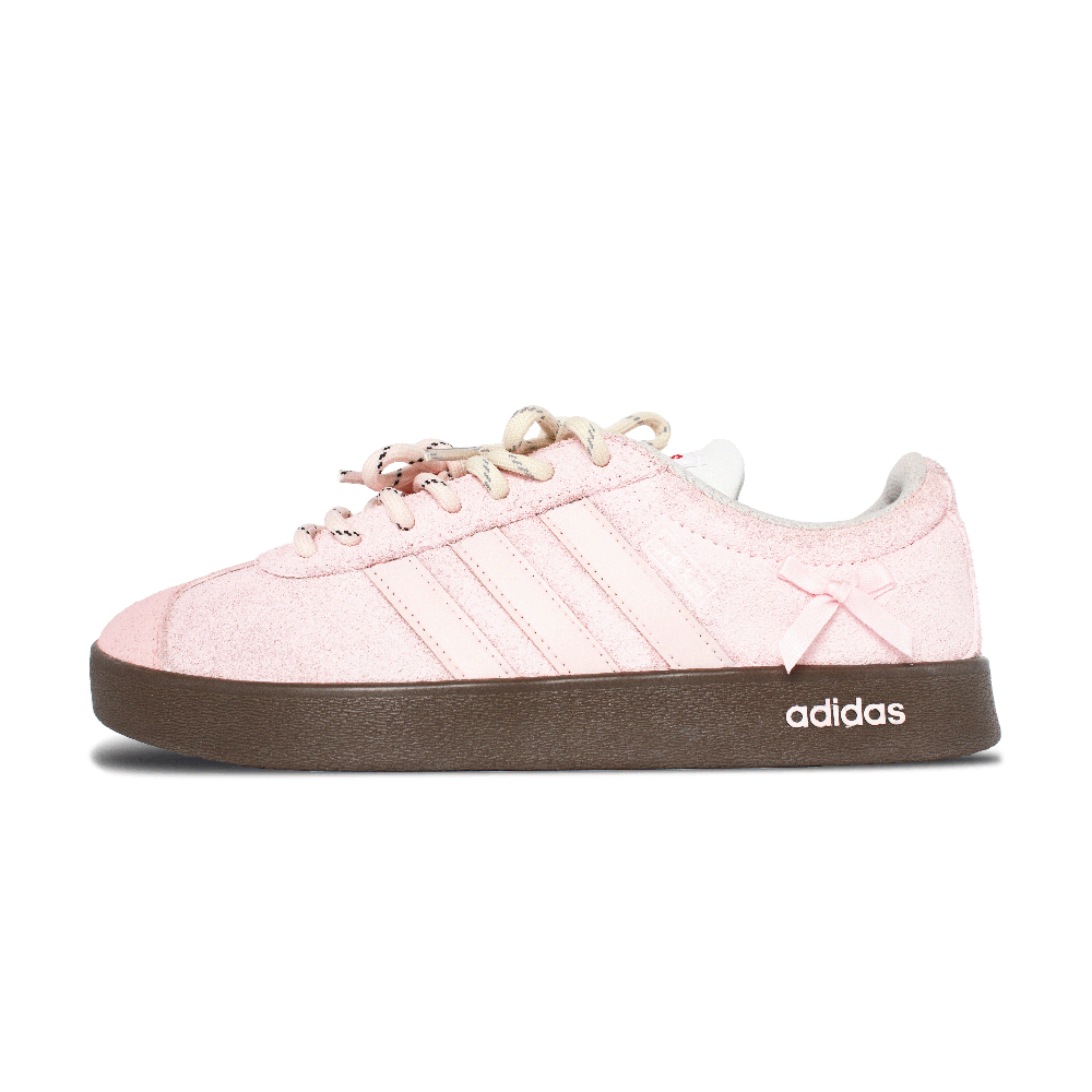Adidas VL COURT 2.0 Wear resistant And Lightweight Low Top Skateboard Shoes Unisex Pink