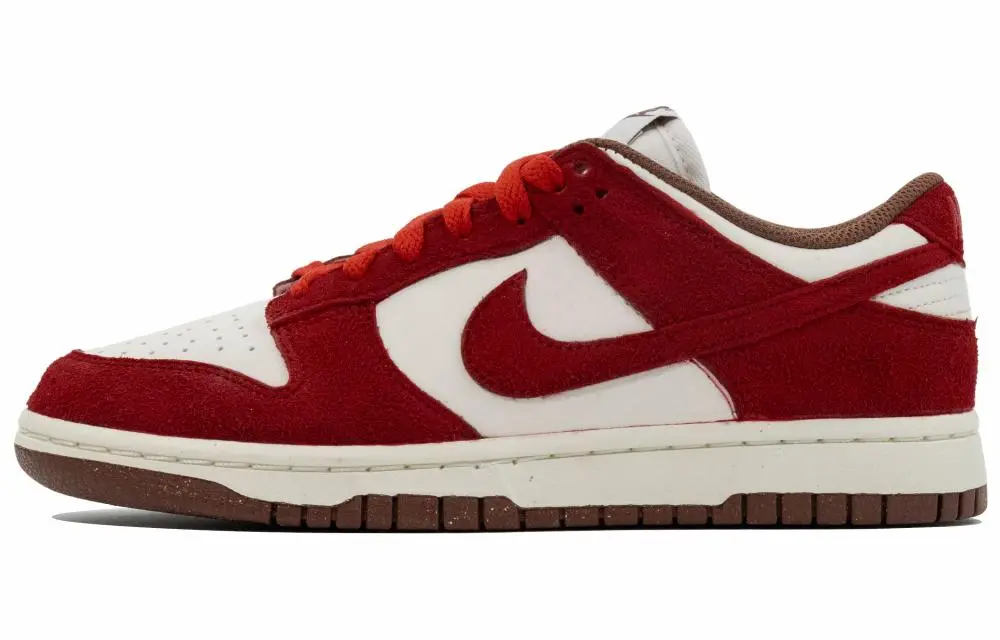 Nike Dunk Abrasion Resistant Low Top Skateboard Shoes Women's Rouge Red