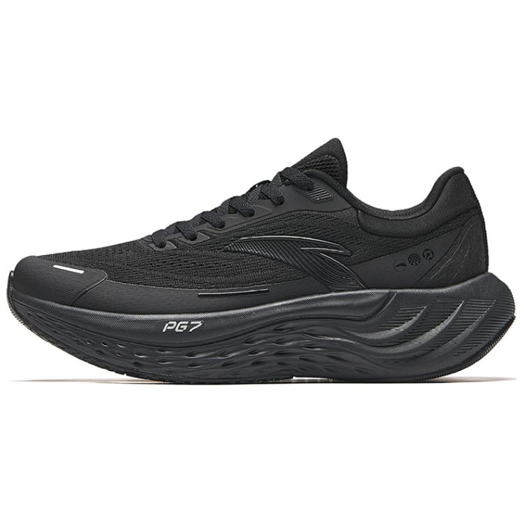 Anta Anti Slip Wear Resistant Low Top Running Shoes Women's Basic Black