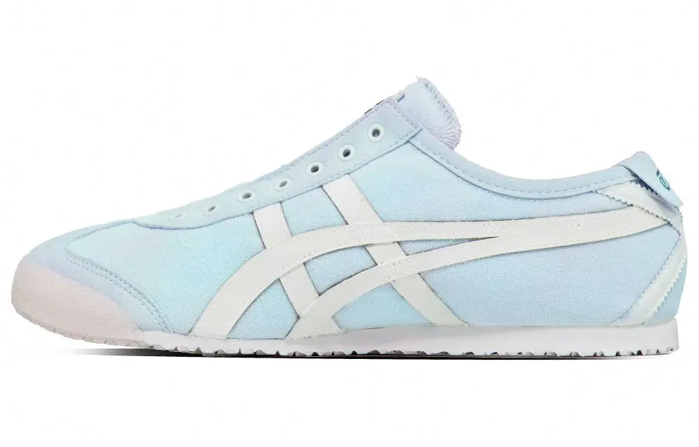 Onitsuka Tiger MEXICO 66 Slip-on Breathable Slip-Resistant Low-Top Casual Shoes Unisex Blue White