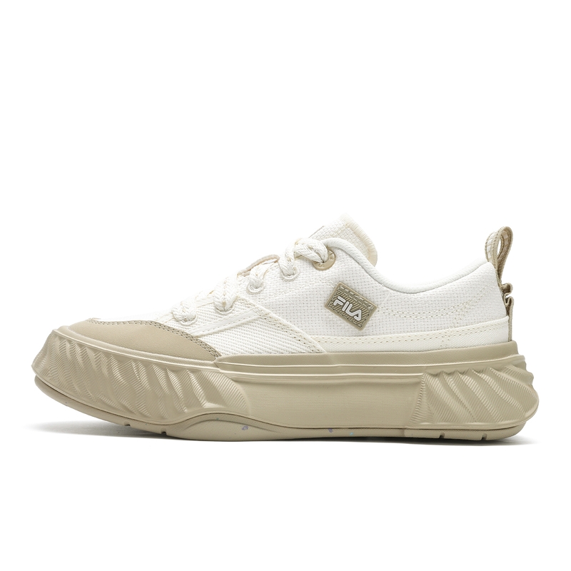 FILA Fosso Low-Top Canvas Shoes Women's Milk White
