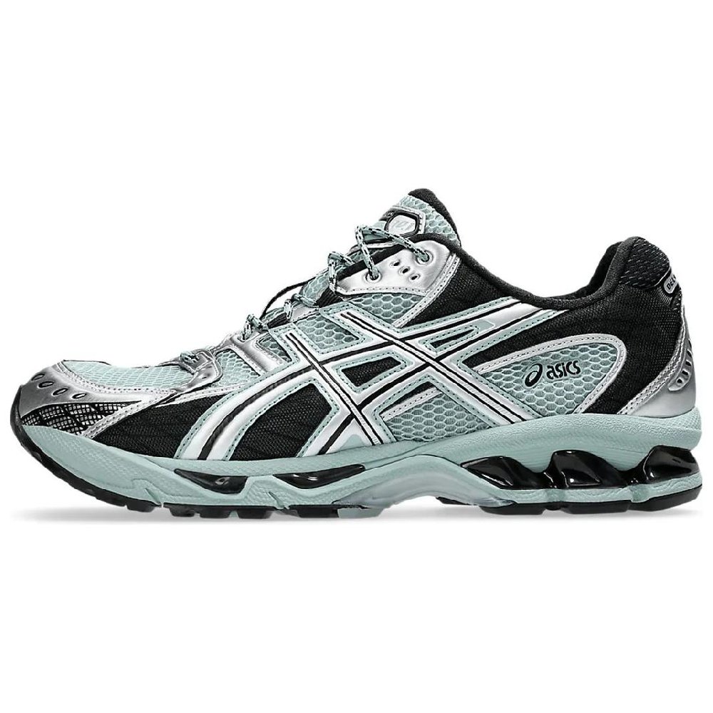 Asics GEL Nimbus 10.1 Abrasion Resistant Breathable Cushioning Low Top Running Shoes Unisex Cyan Black