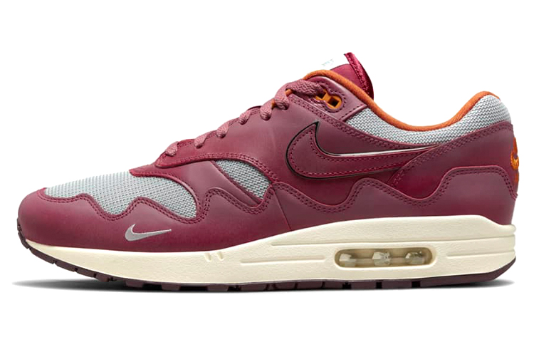 Nike Air Max 1 Patta Waves Rush Maroon Without Bracelet