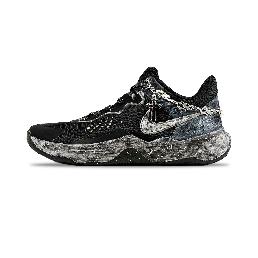 Nike Fly By Mid 3 Basketball Shoes Men Mid Top Black/Gray/White