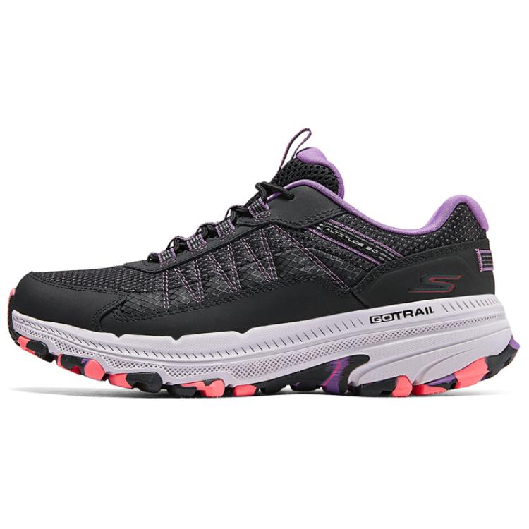 Skechers Women's GO Series Low Top Casual Running Shoes Women's Black Purple