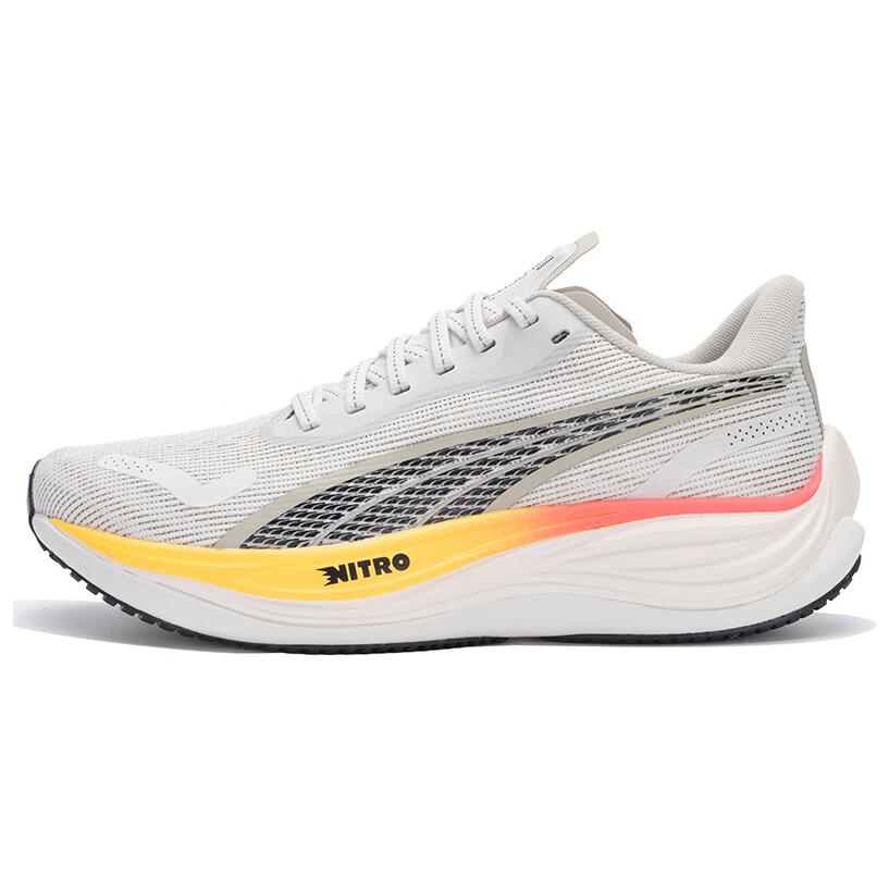 PUMA Velocity Nitro 3 Low Top Running Shoes Women's Gray White