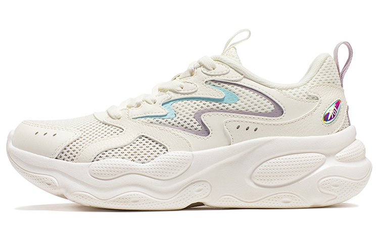 361° Slip Resistant, Abrasion Resistant, Breathable Low Top Running Shoes Women's White Blue
