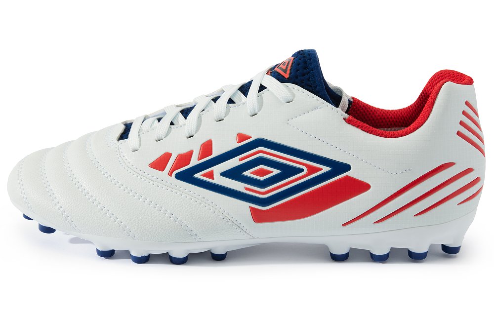 Umbro Soccer Shoes Men Low Top Umbro White/Manor Blue/Rococco Red