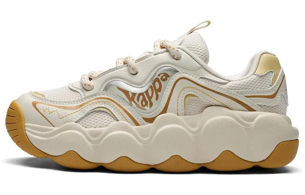 Kappa SERIES Lightweight Height Increasing Low Top City Commute Running Shoes Women's Cheese White