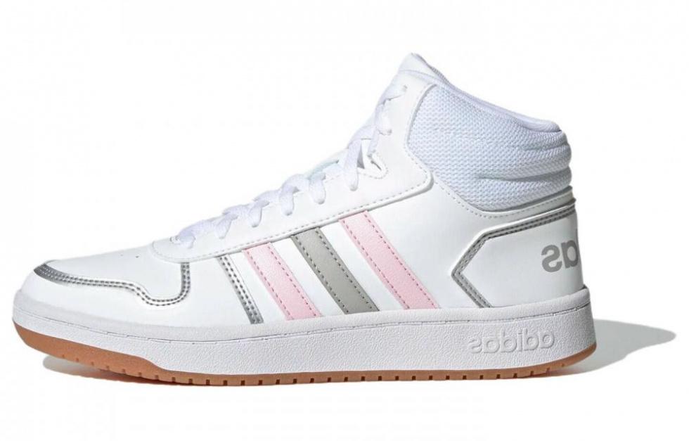 Adidas Hoops 2.0 Mid 'White Pink Grey' Women's