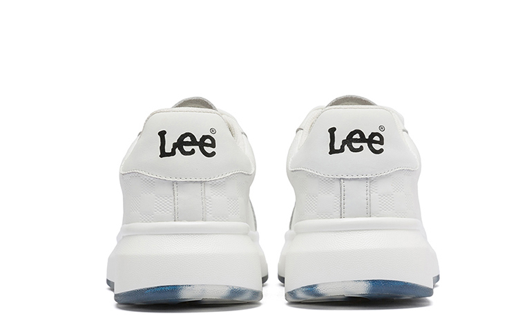 Lee White Sneakers Lightweight Breathable Height Increasing Low Top Skateboard Shoes Men's