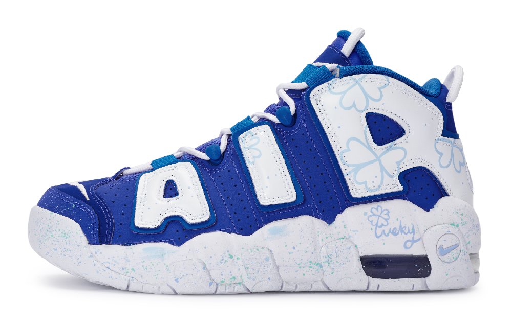 Nike Air More Uptempo Vintage Basketball Shoes Women's Mid-Top White