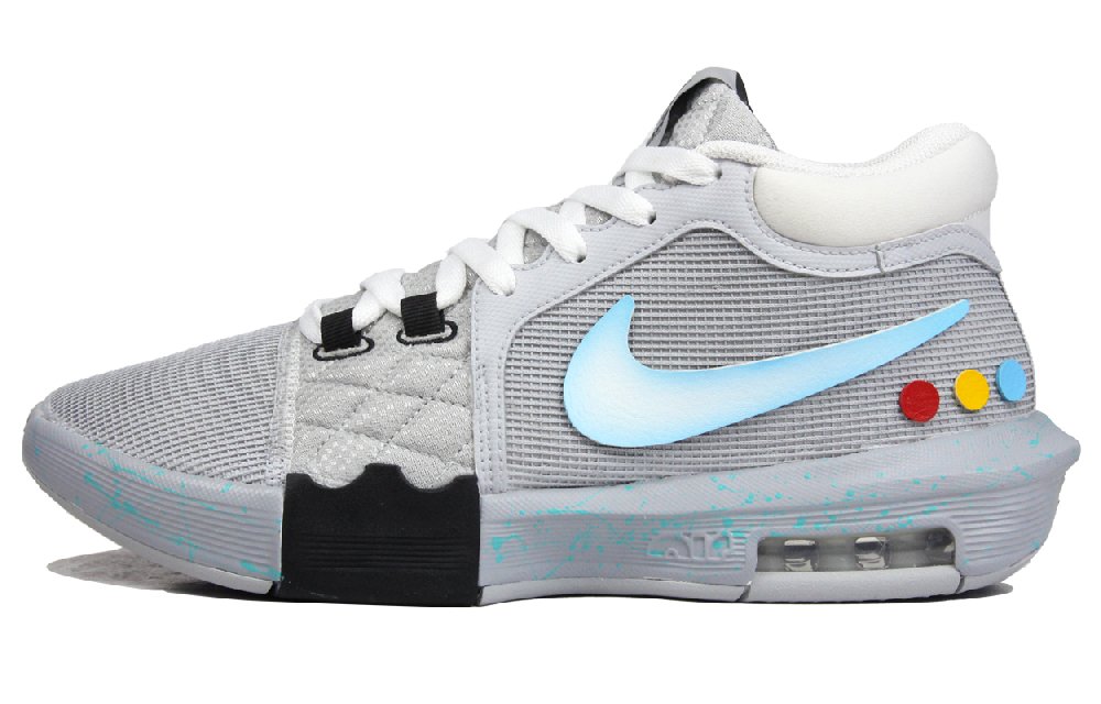 Nike Witness 8 Cushioned Slip-Resistant Low-Top Basketball Shoes Men's Gray Blue