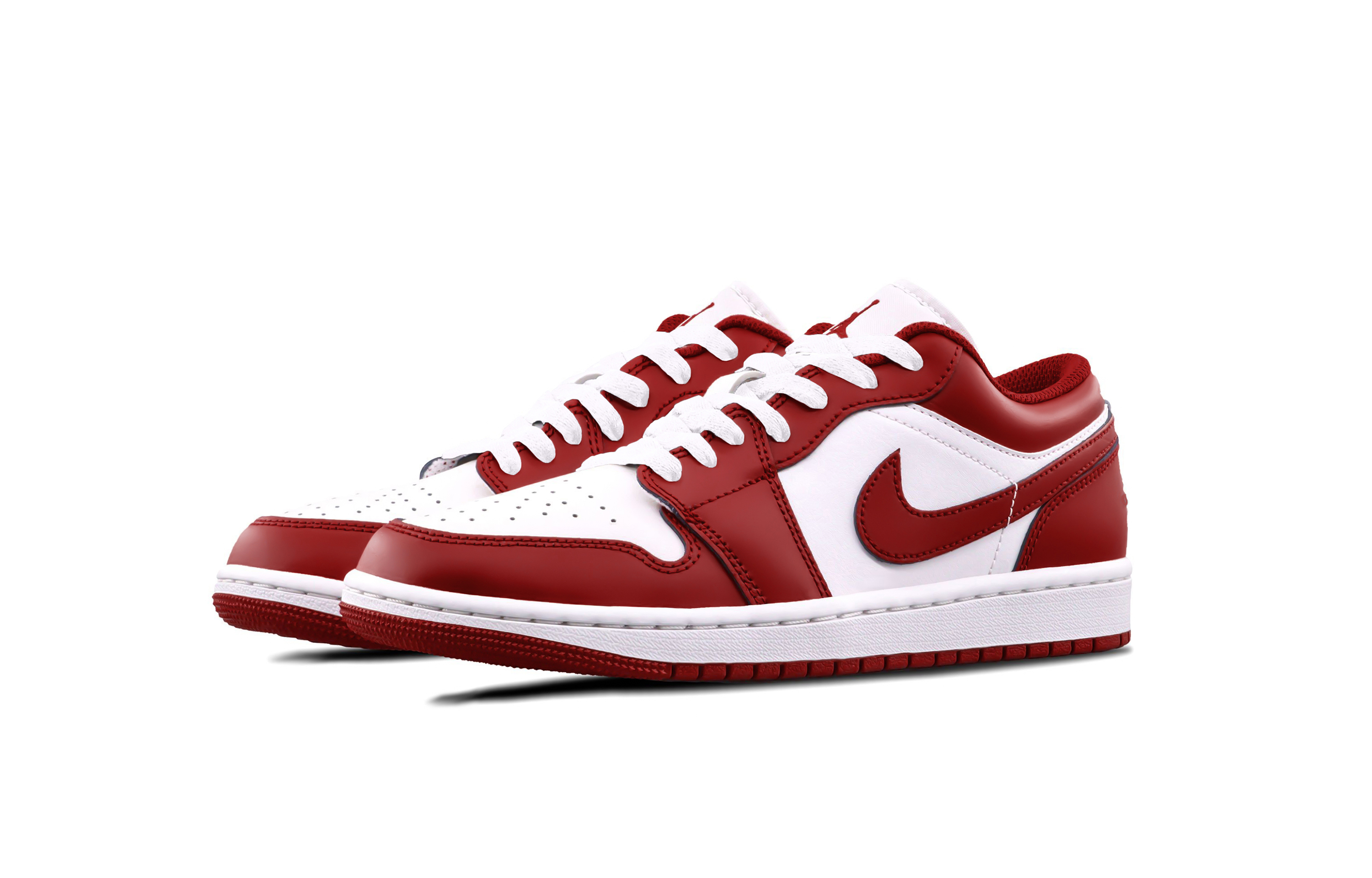 Jordan Air Jordan 1 Red Toe Cushioning, Wear Resistant Low top Vintage Basketball Shoes Unisex Red White купить в интернет-магазине Yoocart с быстрой доставкой по России.