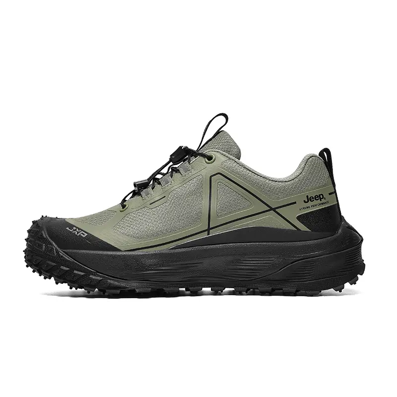 Jeep Low Top Hiking Shoes Men's Army Green