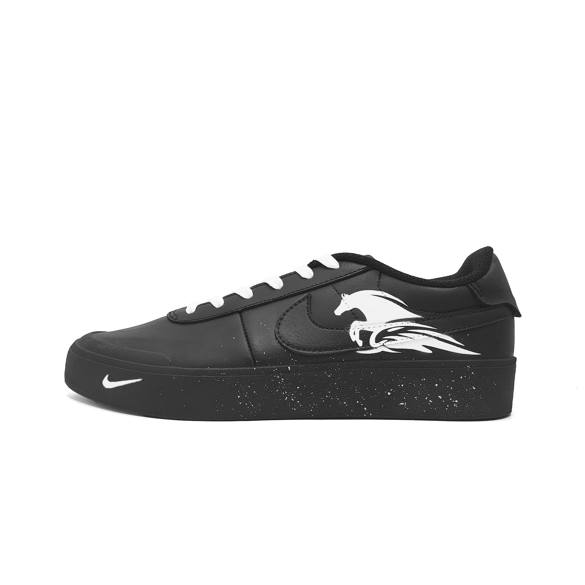 Nike Court Shot Dream As A Horse Slip Resistant Abrasion Resistant Low top Skateboard Shoes Unisex