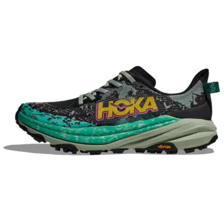 HOKA ONE ONE Speedgoat 6 Black Aloe Vera Women's