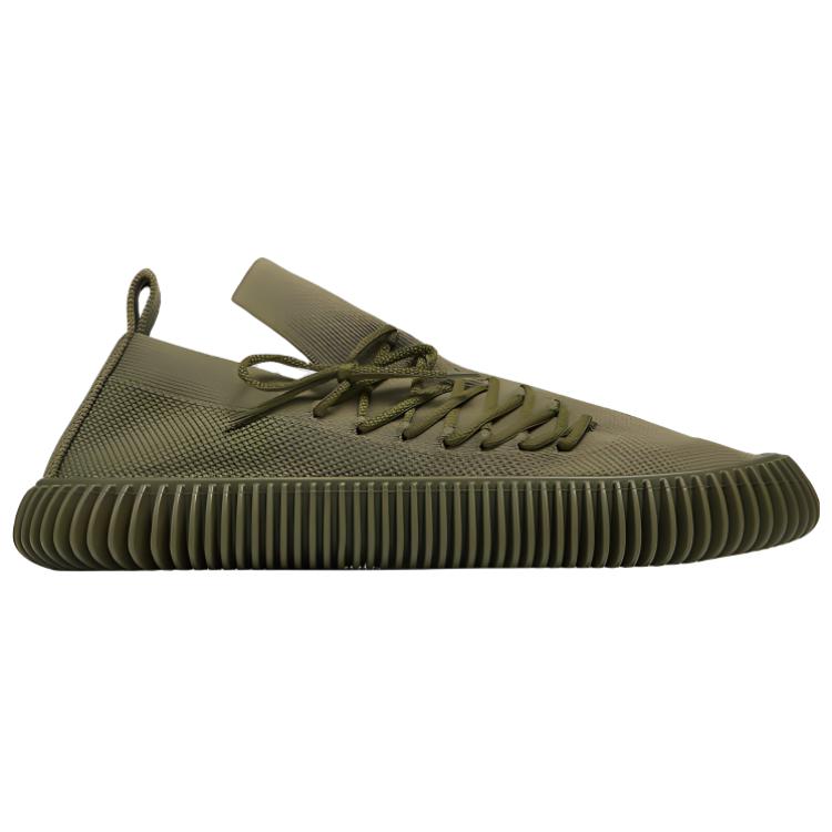 Bottega Veneta Ripple Fabric Trainer Khaki Green