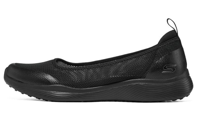 Skechers Sport Wide Fit Low Top Casual Shoes Women's All Black