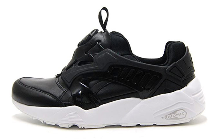 PUMA Disc Blaze Leather Running Shoes Black/White