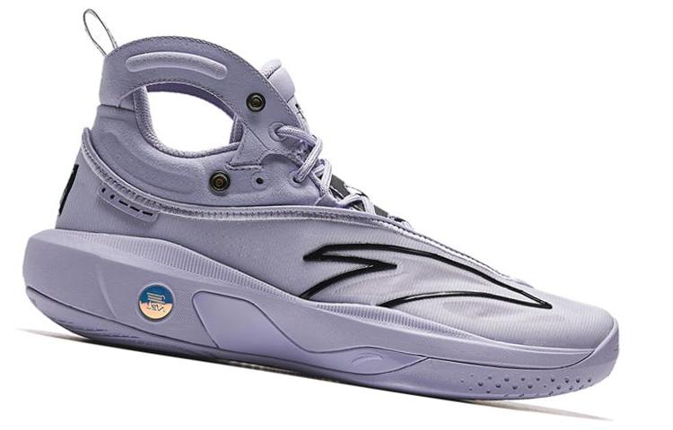 Anta KT8 KT 8, Father And Son Anti Slip Wear Resistant Low Top Basketball Shoes Men's Purple Black