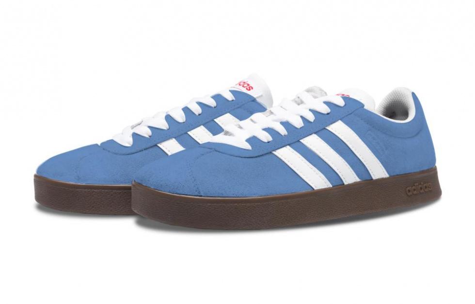 Adidas Neo Vl Court Classic Slip-Resistant Cushioning Wear-Resistant Low-Top Skateboard Shoes Unisex Blue White Brown купить в интернет-магазине Yoocart с быстрой доставкой по России.