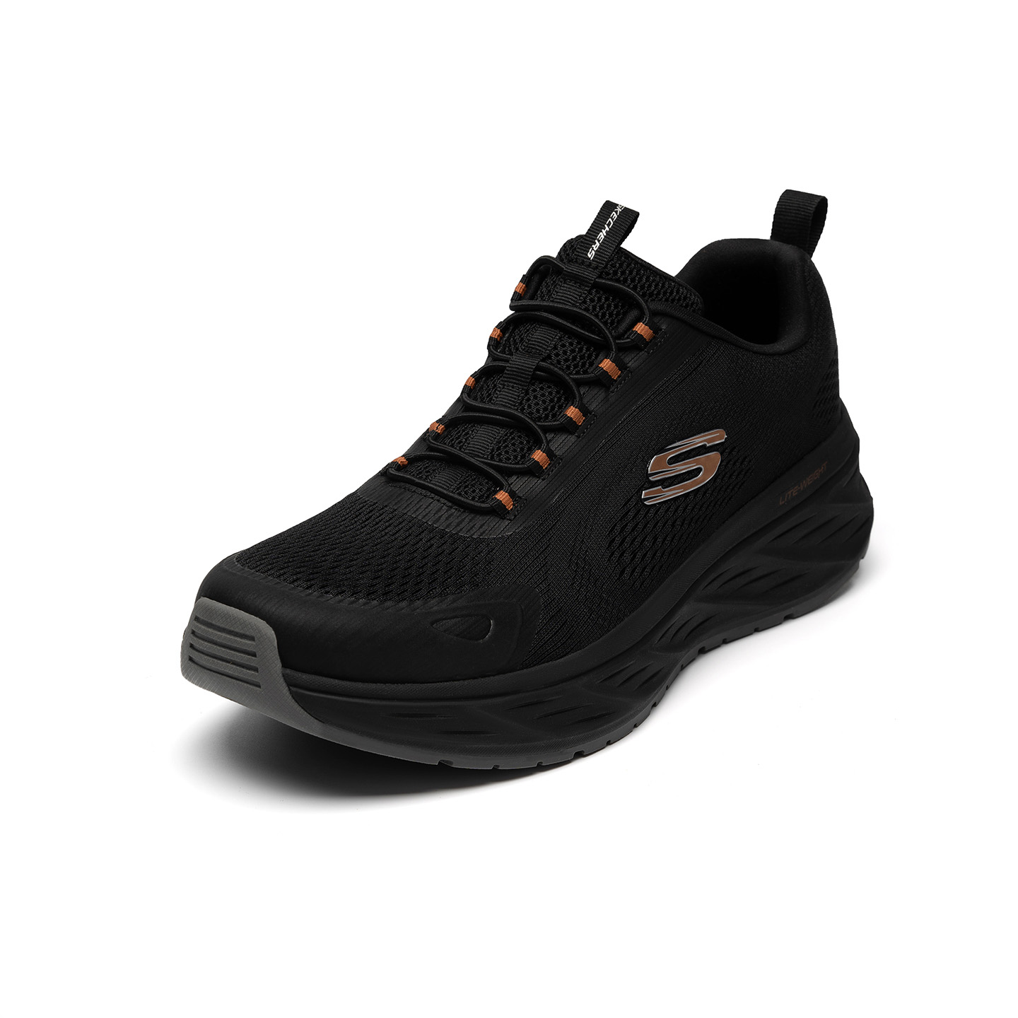 Skechers SPORT MENS Low top Casual Shoes Men's All Black