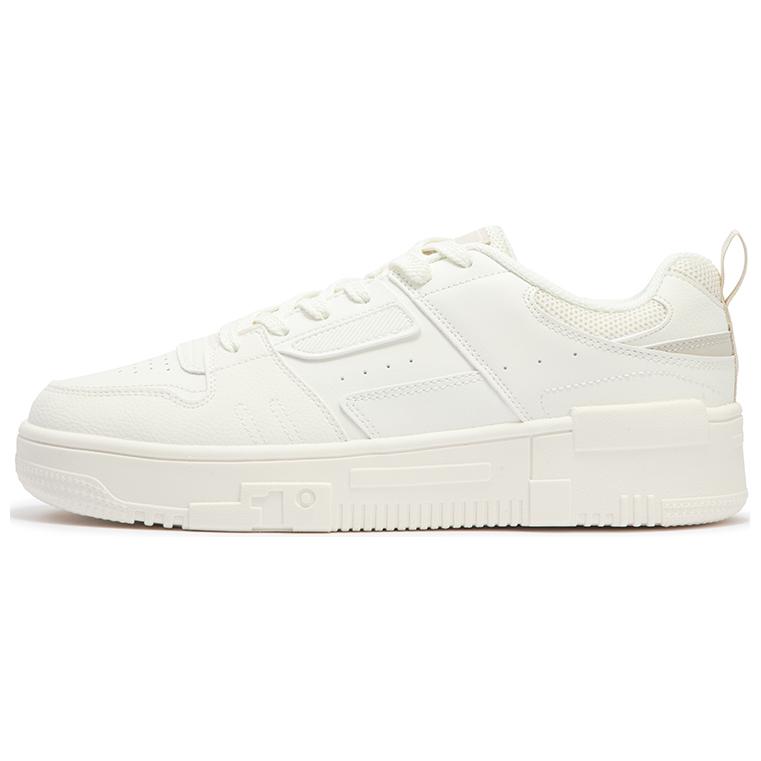 361° Slip Resistant Cushioning Low Top Skateboard Shoes Men's Feather White
