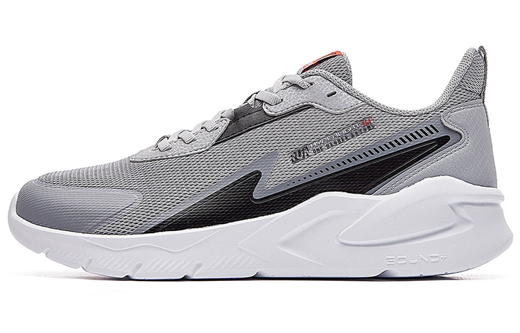 361° Slip Resistant, Breathable, Lightweight Low Top Running Shoes Men's Gray Black