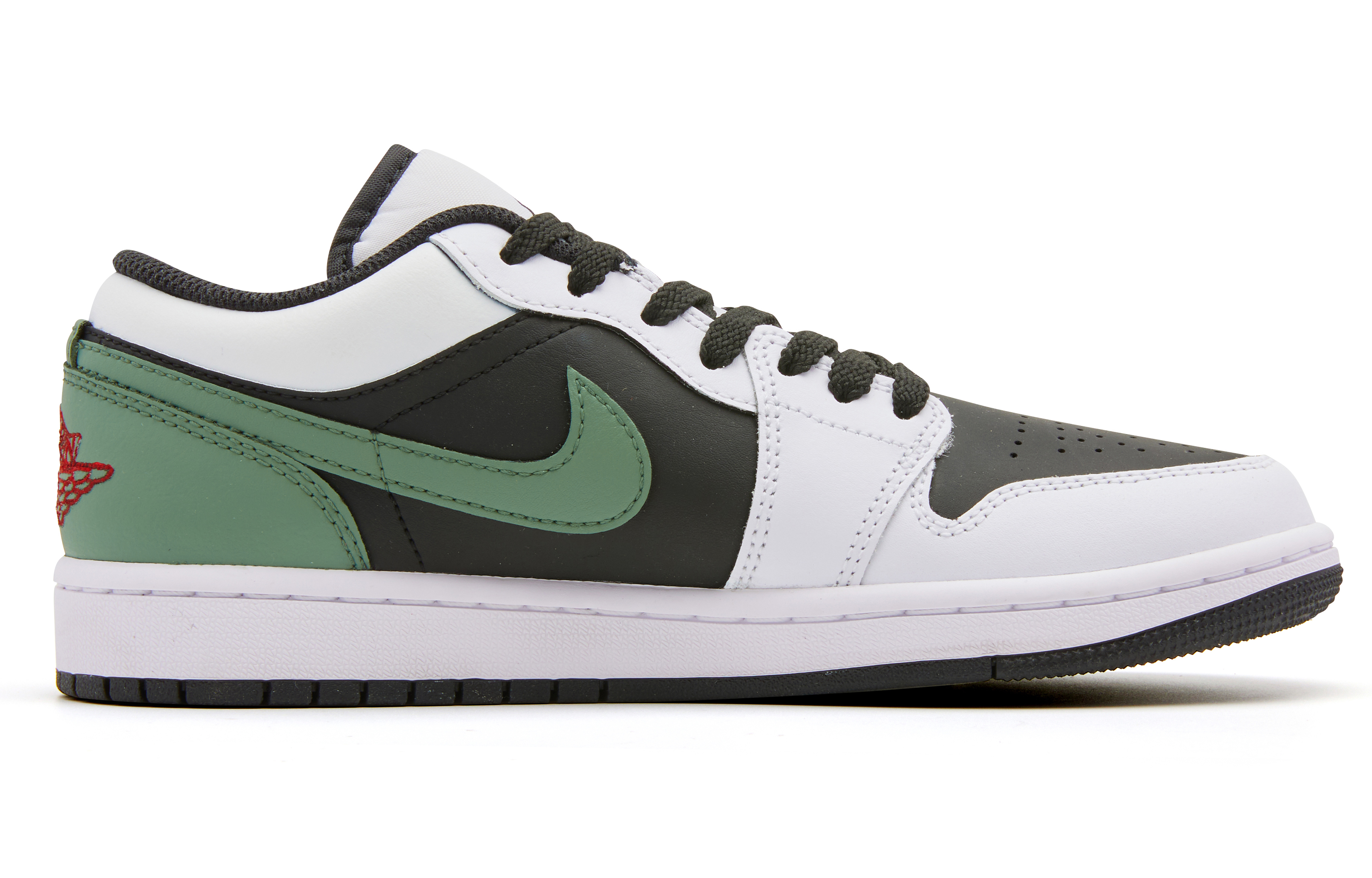 Jordan Air Jordan 1 Low Cushioned Slip-Resistant Low-Top Vintage Basketball Shoes Men's White Green купить в интернет-магазине Yoocart с быстрой доставкой по России.