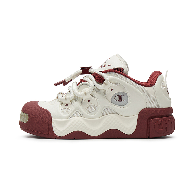 Champion Puffed Donut Low-Top Skateboard Shoes Women's Milk White/Team Red купить в интернет-магазине Yoocart с быстрой доставкой по России.