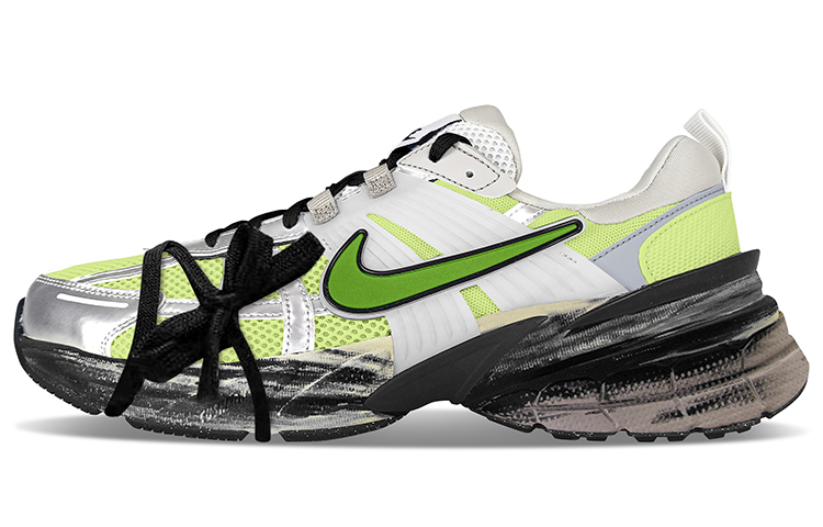 Nike V2K Run Low-Top Running Shoes Women's Beige Green