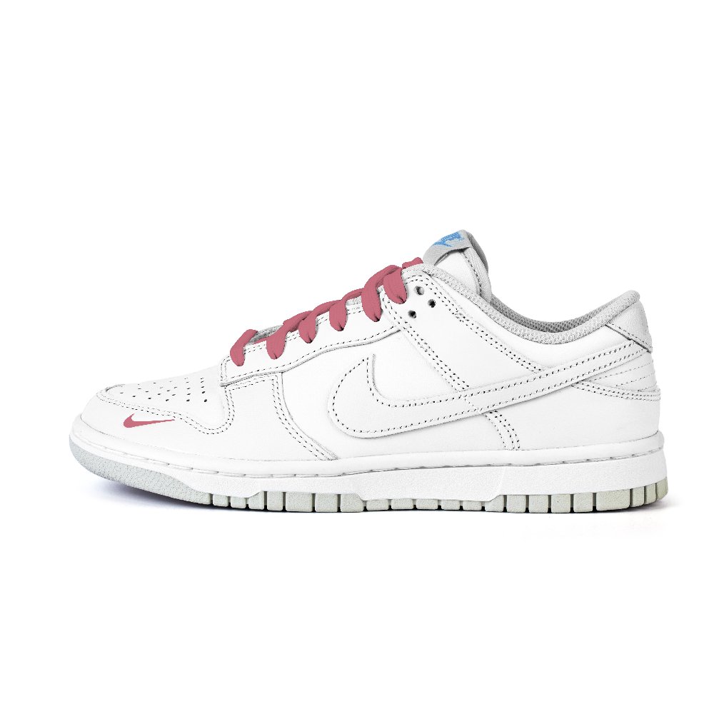 Nike Dunk On Snowy Days Think Of Me Small Flower. Anti Slip Wear Resistant Low Top Skateboard Shoes Women's White