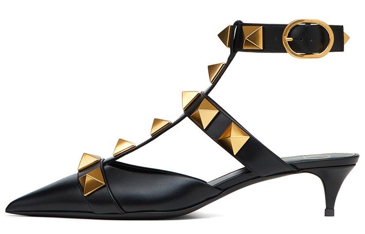 Valentino Roman Stud Garavani Slim Heel High Heels 4cm Women's