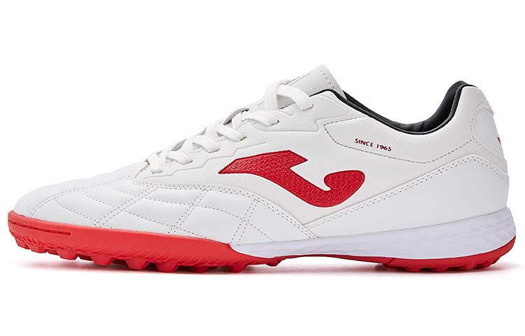 Joma TF Rubber Broken Studs Slip-Resistant Coverage Soccer Shoes Men's White Red