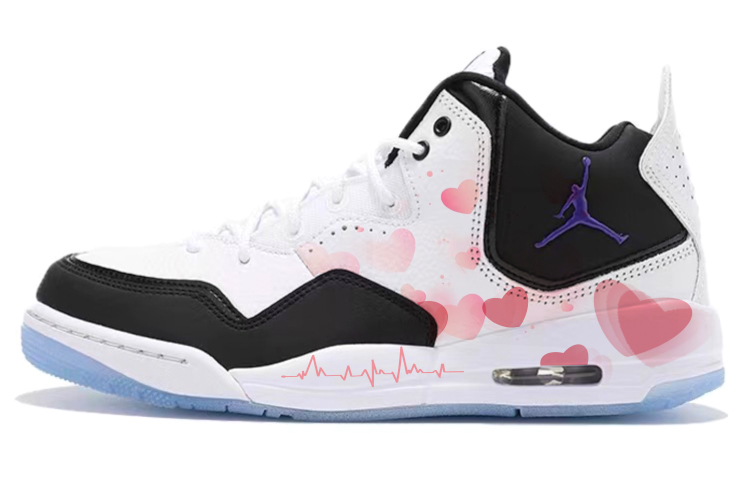 Jordan Courtside 23 Vintage Basketball Shoes Women's Mid Top Black/White
